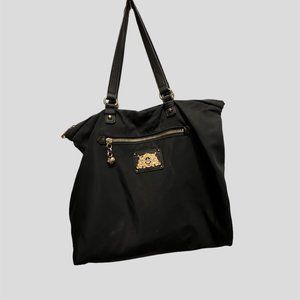 Juicy Couture black nylon shoulder bag